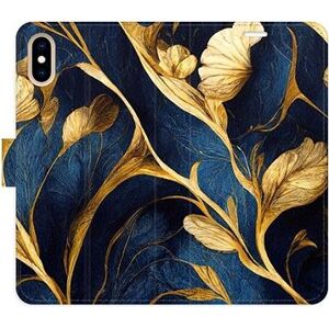 iSaprio flip puzdro GoldBlue na iPhone X/XS