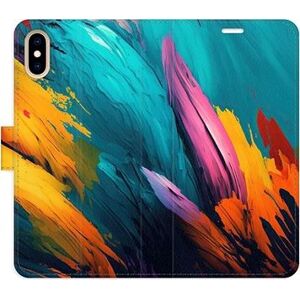 iSaprio flip puzdro Orange Paint 02 na iPhone X/XS