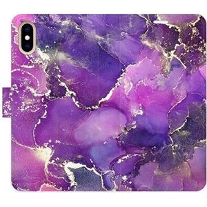 iSaprio flip puzdro Purple Marble pre iPhone X/XS