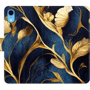 iSaprio flip puzdro GoldBlue na iPhone XR