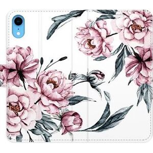 iSaprio flip puzdro Pink Flowers pre iPhone XR