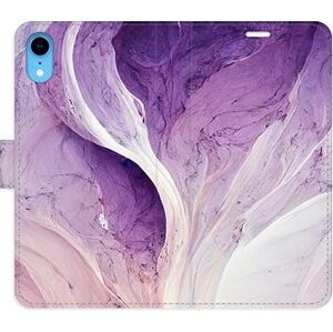 iSaprio flip puzdro Purple Paint na iPhone XR