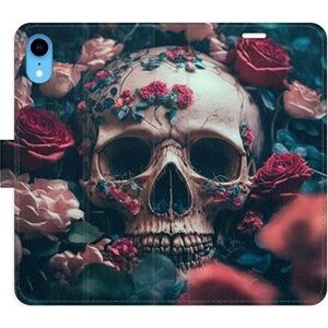 iSaprio flip puzdro Skull in Roses 02 pre iPhone XR