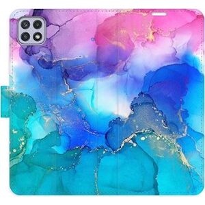 iSaprio flip puzdro BluePink Paint na Samsung Galaxy A22 5G