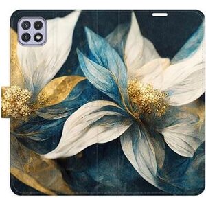 iSaprio flip pouzdro Gold Flowers pro Samsung Galaxy A22 5G