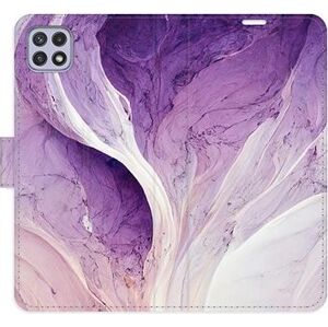 iSaprio flip pouzdro Purple Paint pro Samsung Galaxy A22 5G