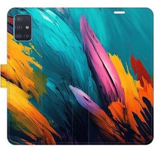 iSaprio flip puzdro Orange Paint 02 pre Samsung Galaxy A51