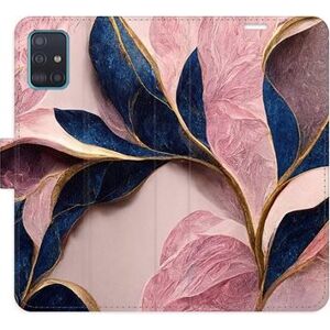 iSaprio flip puzdro Pink Leaves pre Samsung Galaxy A51