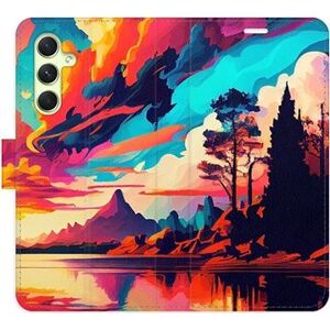 iSaprio flip puzdro Colorful Mountains 02 na Samsung Galaxy A54 5G