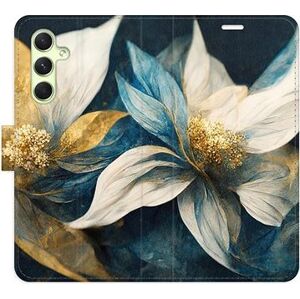 iSaprio flip puzdro Gold Flowers pre Samsung Galaxy A54 5G