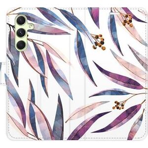 iSaprio flip puzdro Ornamental Leaves pre Samsung Galaxy A54 5G