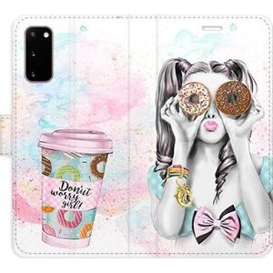 iSaprio flip puzdro Donut Worry Girl pre Samsung Galaxy S20