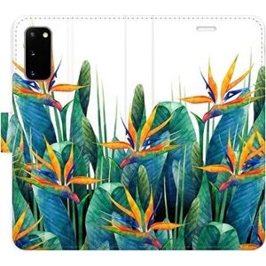 iSaprio flip pouzdro Exotic Flowers 02 pro Samsung Galaxy S20