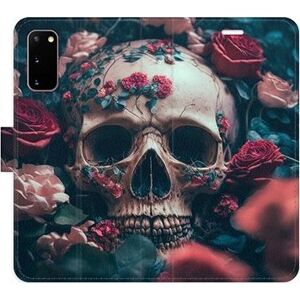 iSaprio flip pouzdro Skull in Roses 02 pro Samsung Galaxy S20