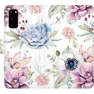 iSaprio flip puzdro Succulents Pattern na Samsung Galaxy S20