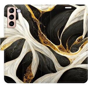 iSaprio flip puzdro BlackGold Marble na Samsung Galaxy S21