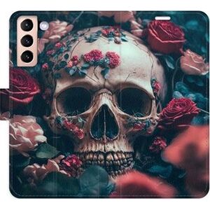 iSaprio flip pouzdro Skull in Roses 02 pro Samsung Galaxy S21