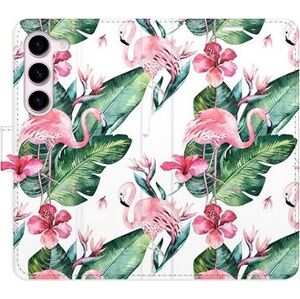 iSaprio flip puzdro Flamingos Pattern na Samsung Galaxy S23 5G