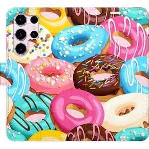 iSaprio flip pouzdro Donuts Pattern 02 pro Samsung Galaxy S23 Ultra