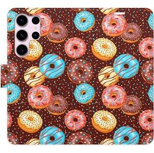 iSaprio flip puzdro Donuts Pattern na Samsung Galaxy S23 Ultra