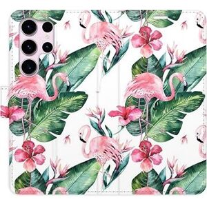 iSaprio flip puzdro Flamingos Pattern na Samsung Galaxy S23 Ultra