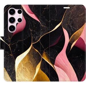 iSaprio flip pouzdro Gold Pink Marble 02 pro Samsung Galaxy S23 Ultra