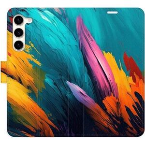 iSaprio flip pouzdro Orange Paint 02 pro Samsung Galaxy S23+ 5G