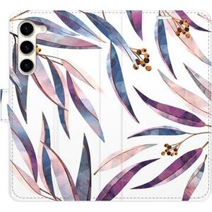 iSaprio flip pouzdro Ornamental Leaves pro Samsung Galaxy S23+ 5G