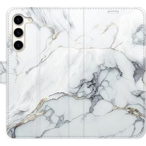 iSaprio flip pouzdro SilverMarble 15 pro Samsung Galaxy S23+ 5G