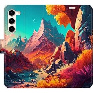 iSaprio flip puzdro Colorful Mountains pre Samsung Galaxy S23+ 5G