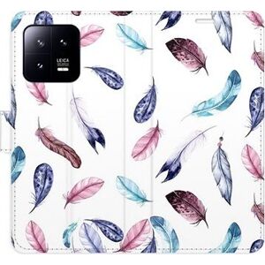 iSaprio flip pouzdro Colorful Feathers pro Xiaomi 13