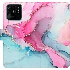 iSaprio flip pouzdro PinkBlue Marble pro Xiaomi Redmi 10C