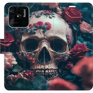 iSaprio flip puzdro Skull in Roses 02 na Xiaomi Redmi 10C