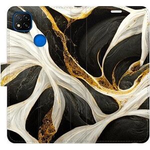 iSaprio flip pouzdro BlackGold Marble pro Xiaomi Redmi 9C