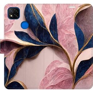 iSaprio flip puzdro Pink Leaves na Xiaomi Redmi 9C