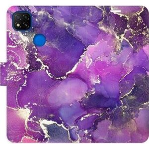 iSaprio flip pouzdro Purple Marble pro Xiaomi Redmi 9C