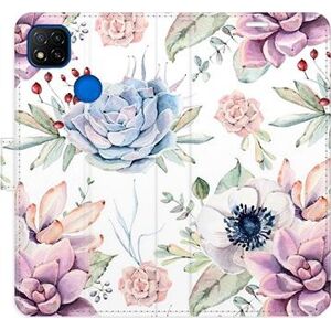 iSaprio flip puzdro Succulents Pattern na Xiaomi Redmi 9C