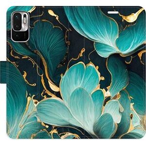 iSaprio flip pouzdro Blue Flowers 02 pro Xiaomi Redmi Note 10 5G