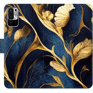 iSaprio flip pouzdro GoldBlue pro Xiaomi Redmi Note 10 5G