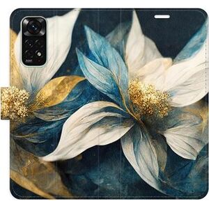 iSaprio flip pouzdro Gold Flowers pro Xiaomi Redmi Note 11 / Note 11S