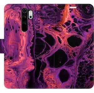 iSaprio flip puzdro Abstract Dark 02 na Xiaomi Redmi Note 8 Pro