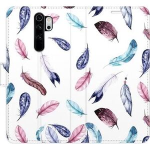 iSaprio flip puzdro Colorful Feathers na Xiaomi Redmi Note 8 Pro