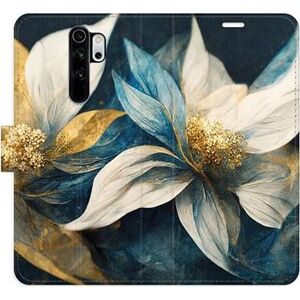 iSaprio flip pouzdro Gold Flowers pro Xiaomi Redmi Note 8 Pro