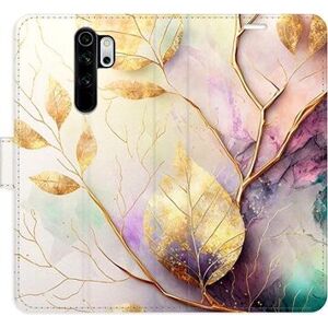 iSaprio flip puzdro Gold Leaves 02 na Xiaomi Redmi Note 8 Pro