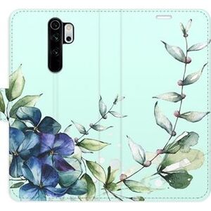 iSaprio flip pouzdro Blue Flowers pro Xiaomi Redmi Note 8 Pro