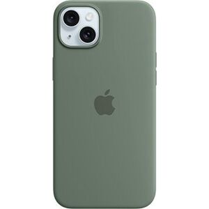 Apple iPhone 15 Plus Silikónový kryt s MagSafe cyprusovo zelený