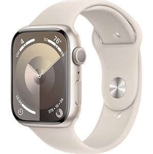 Apple Watch Series 9 45 mm Hviezdno biely hliník s hviezdno bielym športovým remienkom – M/L