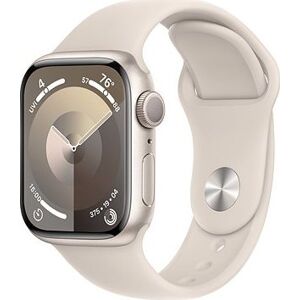 Apple Watch Series 9 41 mm Hviezdno biely hliník s hviezdno bielym športovým remienkom – M/L