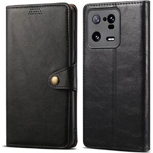 Lenuo Leather flipové pouzdro pro Xiaomi 13 Pro, černá