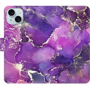 iSaprio Purple Marble na iPhone 15